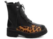 Bota Feminina Preta Onça Elegante Conforto Estilosa