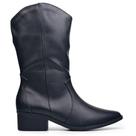 Bota Feminina Preto Country Western Texana Zíper Lateral Bota Feminina Preto Country Western Texana Zíper Lateral