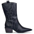 Bota Feminina Preto Spike Country Western Texana Salto Bota Feminina Preto Spike Country Western Texana Salto