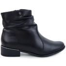Bota Feminina Ramarim 53103 Cano Curto Couro Salto Baixo
