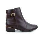 Bota Feminina Ramarim Cano Baixo Soft Stout Marrom - 2453104 Bota Feminina Ramarim Cano Baixo Soft Stout Marrom - 2453104