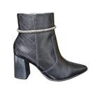 Bota Feminina RAMARIM Cano Curto Couro Bico Fino 24-68102