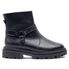 Bota Feminina Ramarim Tratorada com Tiras Preto