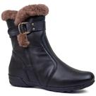 Bota Feminina Rasteira com pelo forrada em lã natural Vancouver Ref.:19792 Bota Feminina Rasteira com pelo forrada em lã natural Vancouver Ref.:19792