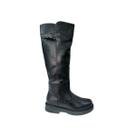 Bota Feminina Rasteira Montaria Cano Alto Mooncity 72194