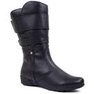 Bota Feminina Rasteira Quebec Forrada em Lã Sintética Ref. 9715 (cano ajustável) Bota Feminina Rasteira Quebec Forrada em Lã Sintética Ref. 9715 (cano ajustável)
