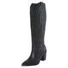 Bota Feminina Salto Alto Bloco Elegancia Country Via Marte