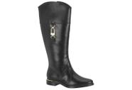 Bota Feminina Salto Baixo Cano Longo Vizzano cor:pretoTamanho:37