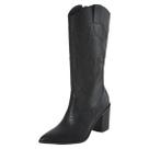 Bota Feminina Salto Bloco Media Conforto Country Via Marte