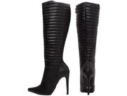 Bota Feminina Salto e Cano Alto Bico Fino Preta Torricella