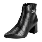 Bota Feminina Salto Medio Bloco Confortavel Elegante Dakota