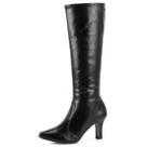 Bota Feminina Salto Médio Fino Confortável Alto Mississipi