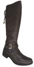 Bota Feminina Salto Montaria Couro Legítimo Com Cadarço Scarpatti Ref. 1315