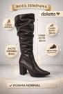 Bota Feminina Slouch Cano Alto Salto Grosso Confortável Dakota D2173 Bota Feminina Slouch Cano Alto Salto Grosso Confortável Dakota D2173