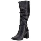 Bota feminina slouch cano alto via uno 954005
