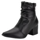 Bota feminina slouch cano baixo via uno 250922