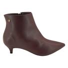 Bota Feminina Social Cano Curto Salto Baixo Via Uno Lançamento Original