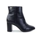 Bota Feminina Solis Brasil Cano Baixo Couro Preta - 1428B