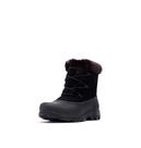 Bota feminina Sorel Snow Angel preta com cadarço de inverno Bota feminina Sorel Snow Angel preta com cadarço de inverno