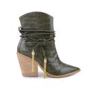 Bota Feminina Suzana Santos CB Verde Croco Army - 3560 Bota Feminina Suzana Santos CB Verde Croco Army - 3560
