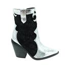 Bota Feminina Suzana Santos Western Nati - Prata