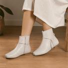 Bota Feminina Tamanho Especial 41 ao 44 Off White 2 em 1 -