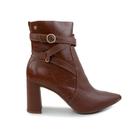 Bota Feminina Tanara Cano Baixo Balmy Marrom Canela - T8371