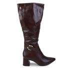 Bota Feminina Tanara Cano Longo Marrom Café - T9553
