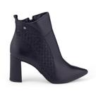 Bota Feminina Tanara T8913 Couro cano curto bico fino
