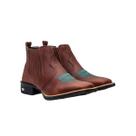 Bota Feminina Texana Country Café Cano Curto Texas Gold De Couro