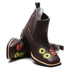 Bota Feminina Texana Country Cano curto Bico Quadrado