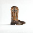 Bota Feminina Texana Couro Bordada Cowboy Country Conforto