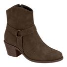 Bota Feminina Texana Nobuck Ultraconforto Modare 7089103 Cor:ChocolateTamanho:37