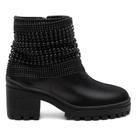 Bota Feminina Tratorada Casual Zíper + Bolsa Roma Moderna
