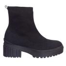 Bota Feminina Tratorada Knit J-Lastic Preto Petite Jolie PJ6191