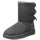 Bota feminina UGG Bailey Bow II cinza tamanho 09