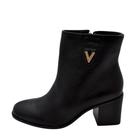 Bota Feminina Via Marte Cano Baixo REF: 224-002-01 COURO ATENAS