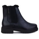 Bota Feminina Via Marte Cano Curto Peluciada Preta - 245-011 Bota Feminina Via Marte Cano Curto Peluciada Preta - 245-011
