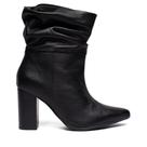 Bota Feminina Via Marte Couro Enrugada Preto