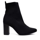 Bota Feminina Via Marte Tec. Knit Sock Boot Preto