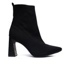 Bota Feminina Via Marte Tech Knit Salto Bloco Preto