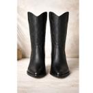 Bota Feminina Via Marte Texana Forrada Couro Legítimo