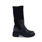 Bota Feminina Via Telli Cano Médio Malha Preta - 1876