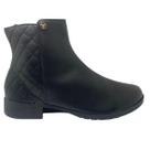 Bota feminina via uno 957010 montaria calce facil com ziper lateral