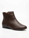 Bota Feminina Via Uno Cano Curto Rasteira 072104 Bota Feminina Via Uno Cano Curto Rasteira 072104