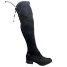 Bota feminina via uno cano longo cobre joelho montaria 050446