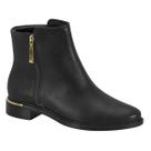 Bota Feminina Vizzano Confortavel Cano Curto Salto Bloco Baixo Moda Casual Outono Inverno Ref: 3077.125