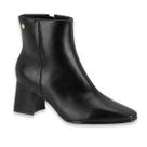 Bota Feminina Vizzano Confortavel Cano Curto Salto Bloco Médio Moda Casual Outono Inverno Ref: 3109.100