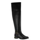 Bota Feminina Vizzano Confortavel Over Cano Alto Salto Bloco Baixo Moda Casual Outono Inverno Ref: 3077.127