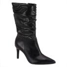 Bota Feminina Vizzano Salto Fino Agulha Enrugada 3112101 Bota Feminina Vizzano Salto Fino Agulha Enrugada 3112101